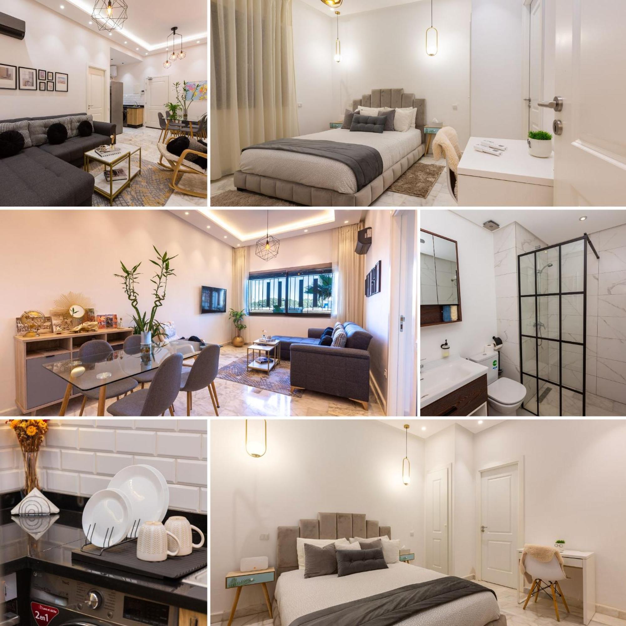 Airport Apartment Suite Casablanca FREE WIFI Modern Confort Calme Derroua Esterno foto